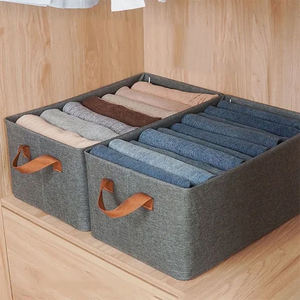 Cajas de Almacenamiento para el Hogar, Organizador de Ropa Plegable de Tela, Organizador de Cajones para Armario, para Camisas, Pantalones y Jeans - Product Image 4