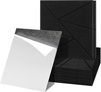 Panneaux acoustiques modernes ZhenFornos à haute densité, 16x12x0.4, lot de 6, pour fixation murale/plafond, traitement acoustique NRC 1.1, réduction du bruit