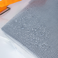 Sac de rangement en maille EVA A4, grande capacité, organisateur de documents translucide avec fermeture éclair, poche pour cartes, longue poignée, pratique à transporter