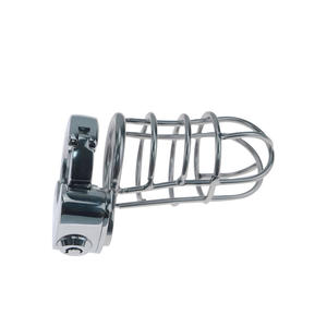 Verrou de chasteté en métal, anneau de chasteté réglable, cage de chasteté, entraînement à l'abstinence - Product Image 2