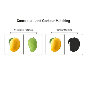 Libro de aprendizaje de emparejamiento de imágenes, libro de actividades de clasificación de tarjetas de frutas para niños pequeños y preescolares, desarrolla la percepción visual en los niños - Product Image 5
