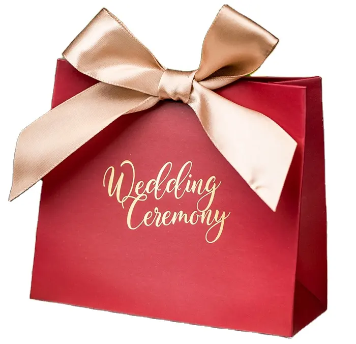 Sacchetto del regalo del sacchetto di carta della caramella di lusso retrò di nozze Creative del contenitore di caramella di nozze