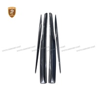Extensions de jupes latérales de voiture, en Fiber de carbone, 4 pièces, séparateur, pour Mercedes benz classe coupé c216 S63AMG