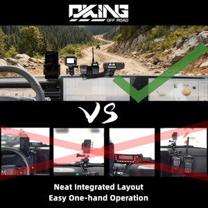 Support de tableau de bord modulaire à glissière pour console centrale Tank 500, organisateur de téléphone, radio, <span class=keywords><strong>GPS</strong></span>, support intérieur pour Overlanding - Product Image 3