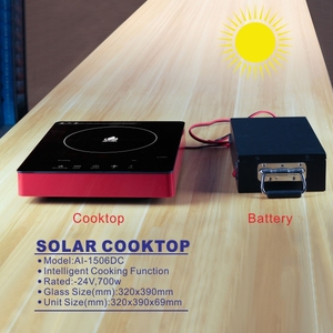 Cuisinière à induction <span class=keywords><strong>solaire</strong></span> à boutons tactiles, vente chaude, 24 volts, avec batterie, cuisinière <span class=keywords><strong>solaire</strong></span> avec ensembles complets - Product Image 4
