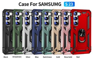 Funda de teléfono a prueba de golpes para <span class=keywords><strong>Samsung</strong></span> <span class=keywords><strong>Galaxy</strong></span> S23 <span class=keywords><strong>Ultra</strong></span> S23, carcasa magnética con soporte de anillo S23 S23 <span class=keywords><strong>Ultra</strong></span> - Product Image 2