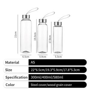 Custom Logo Plastic <b>Empty</b> Bottle Promotion <b>Gift</b> Clear AS Portable Business Juice Bottle for Mineral Water - Product Image 4