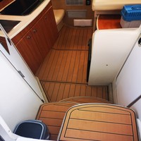 Tapis de sol en mousse EVA imitation teck pour bateau Bayliner 2855 Step Cabin 2003, SeaDek MarineMat Gatorstep auto-adhésif
