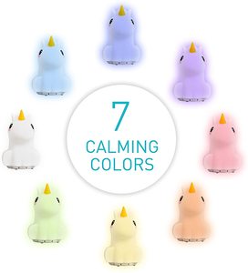 Jouets lumineux en silicone pour bébé, lampes de nuit pour enfants, lampes de chevet <span class=keywords><strong>licorne</strong></span> pour la chambre à coucher, lampe décorative pour enfants - Product Image 6