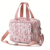 Sac de poussette tendance en coton brodé motif ours, haute qualité, durable, ultra-léger, grande capacité, pour maman