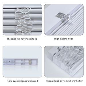 Factory Wholesale 2 Inches Cordless <b>Plastic</b> Faux Wood <b>Venetian</b> <b>Blinds</b> Waterproof Eco-Friendly for Office Living Room - Product Image 2