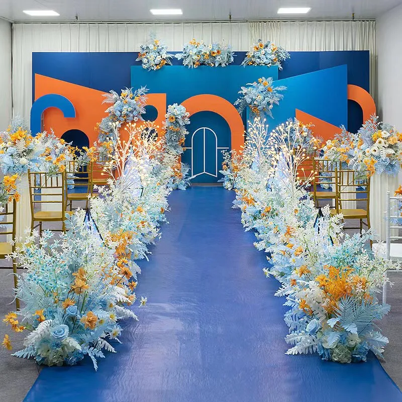 SPR dekorative Blumen zubehör Round Arch Bühne Blumen rahmen Garten Hintergrund Decke Hochzeit Eingang Mondtor