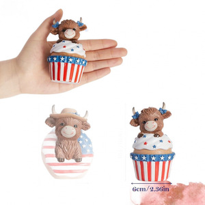 Adorno de Resina con Forma de Ternero, Diseño Animal, Decoración para el Hogar, Regalo Coleccionable - Product Image 5