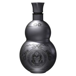 Wukong noir mythe <span class=keywords><strong>gourde</strong></span> en forme de bouteille d'eau isolée en acier inoxydable 316 thermos sous vide flacon de sport avec sangle corde - Product Image 1