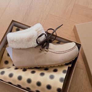 Bottes hautes imperméables thermiques pour femmes avec doublure en fourrure artificielle, vente directe d'usine, tendance de la mode - Product Image 3