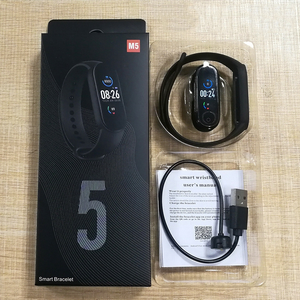 新品 <span class=keywords><strong>M5</strong></span> スマートバンド フィットネストラッカー 心拍数モニター 健康 スポーツ <span class=keywords><strong>M5</strong></span> スマートブレスレット - Product Image 1