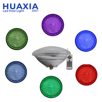 Lumière LED pour piscine 24W RGBW PAR56, ampoules IP68 étanches, 12V, encastrées, RGB, télécommande, éclairage sous-marin avec corps en verre