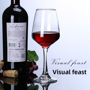Ensemble de 4 verres à vin rouge, 12 oz, verres à vin en cristal sur pied, élégants verres à long pied pour la maison, le bar, les fêtes, les cadeaux - Product Image 4