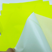 Papier autocollant fluorescent A4 de qualité supérieure, écologique, imperméable, résistant aux rayures, pour l'impression et le marquage