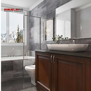 Mueble de baño esquinero <span class=keywords><strong>con</strong></span> lavabo, mueble de madera, barato - Product Image 2