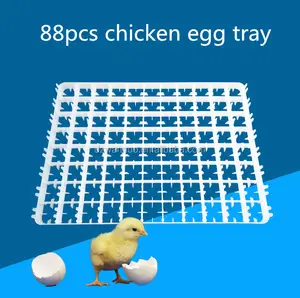 Top-selling 88 chicken incubator used plastic incubator egg tray with geat design