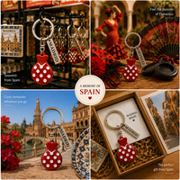 Porte-clés souvenir Iman Nevera, Castagnettes Flamenco de Séville, en métal, Madrid, Espagne, cadeau de voyage, pour la vente en gros