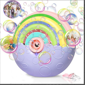 Máquina portátil para hacer burbujas, pistola de burbujas, diseño silencioso, burbujas de arcoíris, juguetes para niños, regalo de cumpleaños y Navidad - Product Image 1