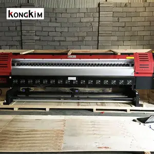 מקצועי אקולוגי ממס מדפסת KONGKIM 3.2m 1.8m גדול פורמט ברזנט להגמיש מדבקת מדפסת מכונת דפוס