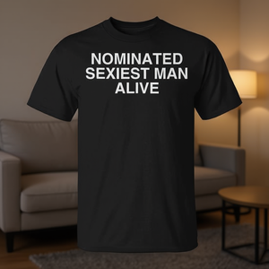 T-shirt « Le plus sexy des hommes au monde » pour hommes, t-shirt humoristique avec motif de meme - Product Image 3