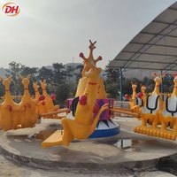 Wahana Kanguru Lompat Putar 16 Kursi, Tugas Berat, Diameter Alas 9m, untuk Pameran Luar Ruangan dan Plaza Komersial Kota
