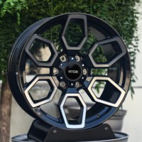 Jantes tout-terrain forgées HTOR 17 18 20 pouces 6x139.7, face usinée, noires, pétales, pour Land Cruiser 300, Ram 1500, Sequoia, Titan