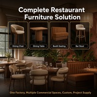 Ensemble de mobilier de restaurant italien de luxe, sièges de banquettes modernes, table de salle à manger commerciale, chaise, café, hôtel, sur mesure