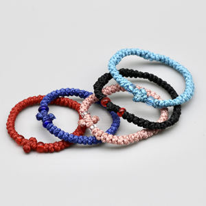 그리스 정통기도 로프 Komboskini 45 + 5 매듭 실 손 밧줄 그리스 십자가기도 밧줄 손 팔찌 - Product Image 2