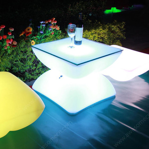 Modern Rechargeable LED <strong>Table</strong> and <strong>Chairs</strong> for Bar KTV Night <strong>Club</strong> or Living Room for Restaurant and Event Use - Product Image 3