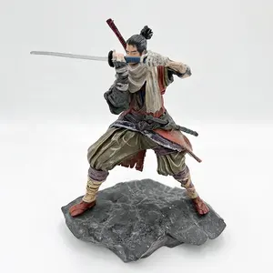 20cm Figma # 483-DX SEKIRO: SHADOWS DIE TWICE Anime Figure Sekiro DX 액션 피규어 Sekiro 입상 컬렉션 모델 인형 장난감 선물