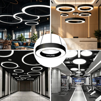 Fabricant OEM ODM Personnalisé, Éclairage Suspendu LED Commercial Moderne, Panneau Linéaire, Luminaire Commercial pour Bureau