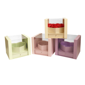 Cửa Sổ Mở Toàn Cảnh Water <span class=keywords><strong>Cube</strong></span> <span class=keywords><strong>PVC</strong></span> Hộp Quà Hoa Trong Suốt Hình Trái Tim - Product Image 6