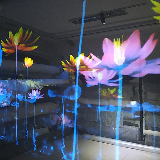 Concert Holographic 3D Mesh Screen 360 Degree Hologram Projection Screen Stage Mesh Projector