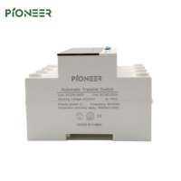 Ventes d'usine ATS Nouvelle conception 63A 220V Interrupteur de transfert automatique Générateur Petit rail DIN Triphasé Type PC