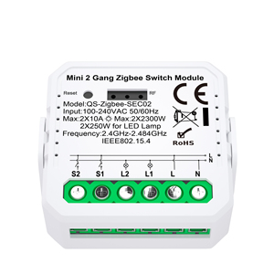Zigbee 3.0 tuya thông minh 2CH tiếp sức mô-đun RF 2.4GHz điều khiển từ xa chuyển đổi ánh sáng làm việc với Alexa Google Home Gateway <span class=keywords><strong>Hub</strong></span> - Product Image 3