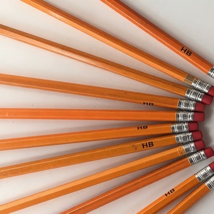 Precio de Fábrica, Lápiz de Madera Económico para Material Escolar con Mina HB y Borrador en la Parte Superior - Product Image 6