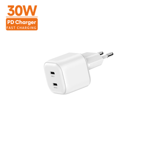 Station de charge rapide avec <span class=keywords><strong>prise</strong></span> AU, USB-C 2 ports 30W GaN portable PD 3.0 avec homologation CE, <span class=keywords><strong>chargeur</strong></span> à économie d'énergie pour ordinateur portable Samsung - Product Image 1