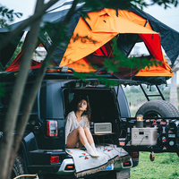 Tente de toit de voiture Ada légère à double couche, grande, souple, portable, résistante à l'humidité et au vent, pour le camping rapide