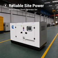 Groupe électrogène diesel silencieux 60Hz 36kW 45kVA à faible bruit, insonorisé, générateur industriel, alimentation de secours pour usage domestique et commercial