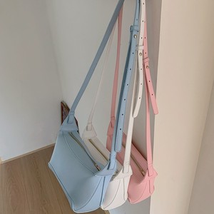 Korean Style Dumpling Bag Blue PU Leather Crossbody Small <b>Square</b> Women's Commuting Chest Bag Spring 2025 - Product Image 2