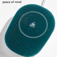 Tasse de charge électrique en forme de diamant, tasse à haute teneur en Borosilicate, tasse en verre transparente avec poignée et couvercle en couronne