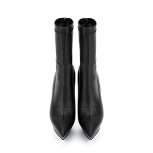 حذاء نسائي شتوي موديل 2022, حذاء نسائي شتوي مثير بكعب عالي <span class=keywords><strong>6</strong></span> بوصات مطاط أسود من جلد البولي يوريثان - Product Image 5