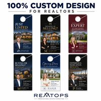 Panneaux de porte immobiliers pour la promotion des agents immobiliers – Nouveautés et Ventes – Impression personnalisée de panneaux de porte – Matériel de marketing pour agents immobiliers
