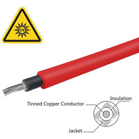 Connecteur de câble d'alimentation en fil de cuivre IP67 mâle femelle solaire photovoltaïque 4mm 6mm DC câble d'extension de panneau solaire Pv