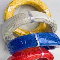 300 degrés résistant au feu cuivre étamé 1.5mm2 fil haute température isolation en caoutchouc de silicone câble tressé en fibre de verre